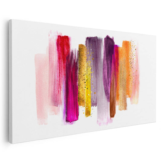 Tableau sur toile de lignes colorées KWADECO