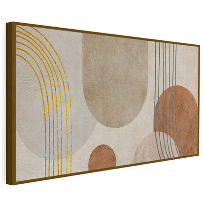 Tableau sur toile abstrait de formes minimaliste et moderne KWADECO