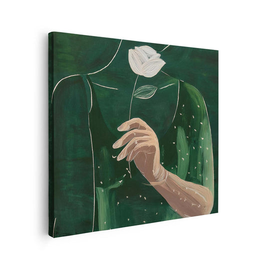 Tableau sur toile silhouette femme KWADECO