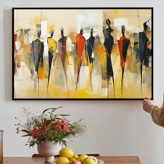 Tableau silhouette abstraite style moderne pour décoration murale élégante