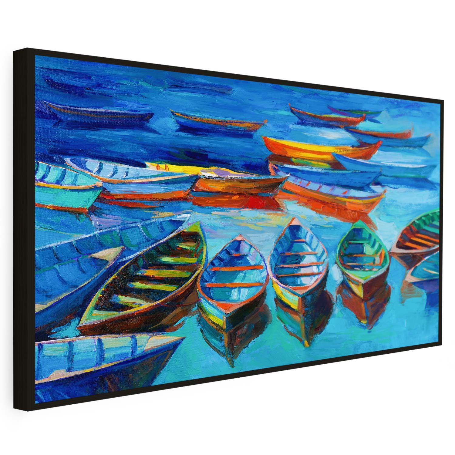 Tableau sur toile représentant des navires KWADECO
