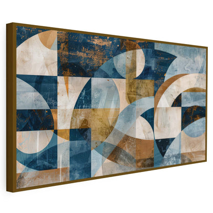 Tableau sur toile d'abstrait moderne des fromes colorées KWADECO
