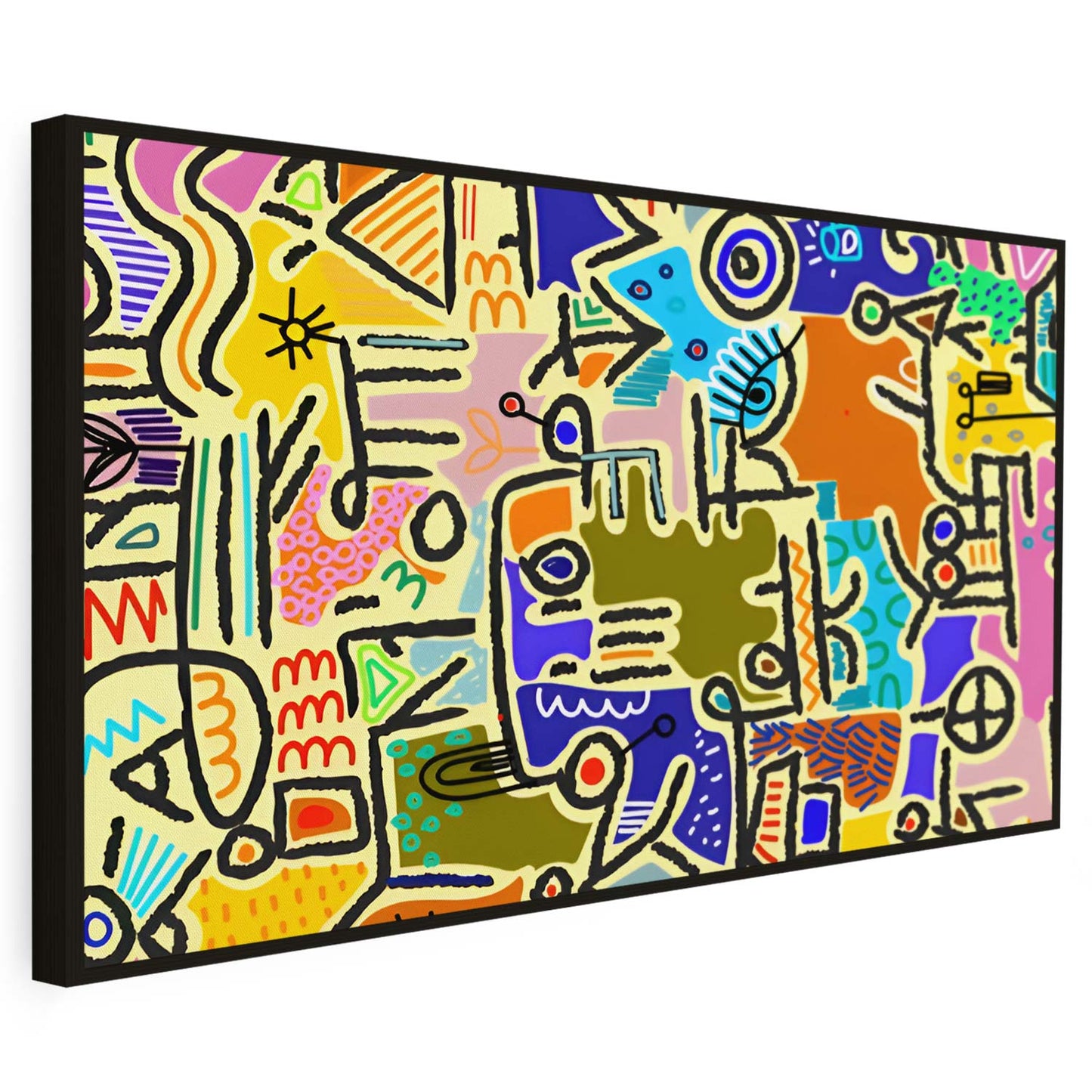 Tableau artistique moderne en ligne épurée KWADECO