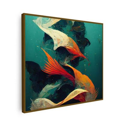 Tableau sur toile carré nature effet 3D KWADECO
