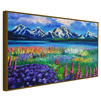 Tableau sur toile en paysage bleu KWADECO