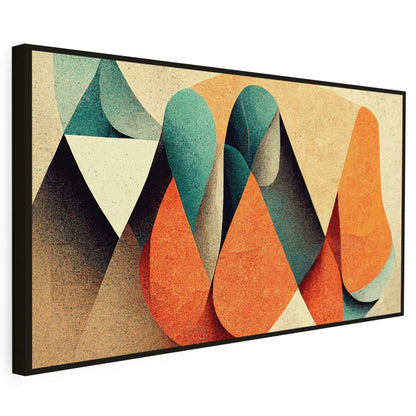 Tableau sur toile d'abstrait effet 3d forme complexe KWADECO