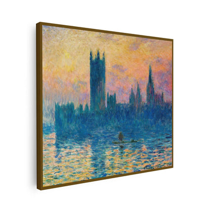 Le Parlement de Londres, soleil couchant Claude Monet KWADECO