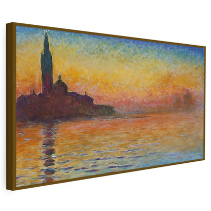 Coucher de soleil à Venise Claude Monet KWADECO
