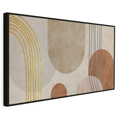 Tableau sur toile abstrait de formes minimaliste et moderne KWADECO