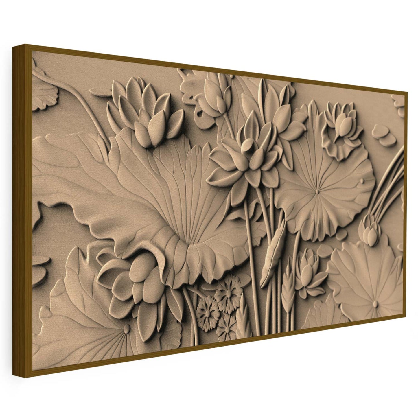 Tableau sur toile de fleurs effet 3D KWADECO