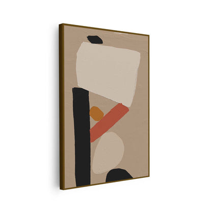 Tableau vertical sur toile avec une illustration moderne KWADECO
