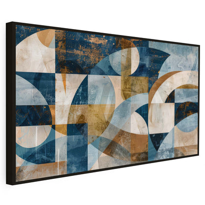 Tableau sur toile d'abstrait moderne des fromes colorées KWADECO