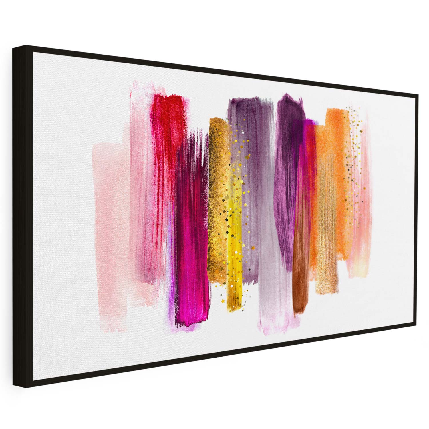Tableau sur toile de lignes colorées KWADECO