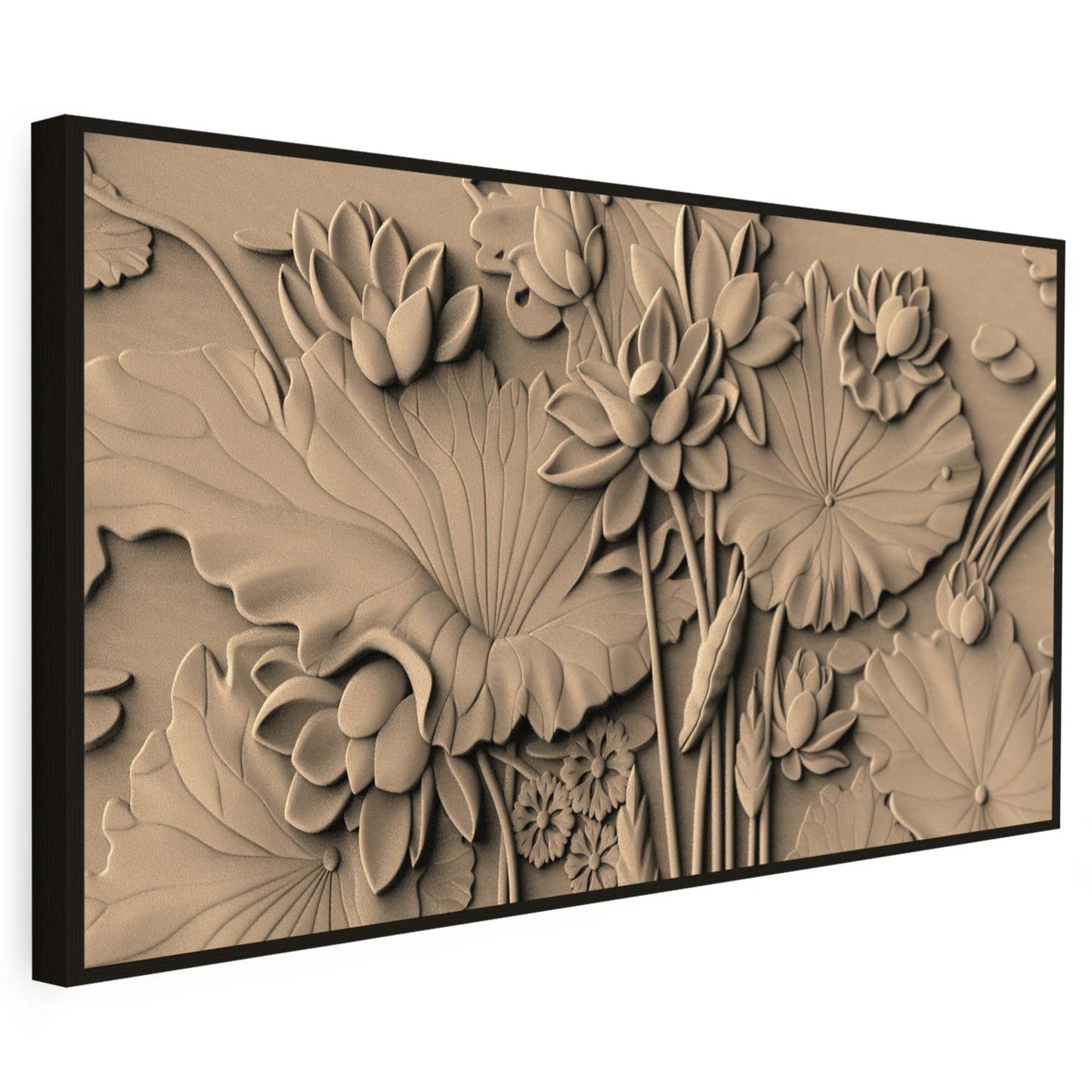 Tableau sur toile de fleurs effet 3D KWADECO