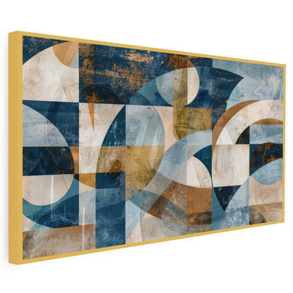 Tableau sur toile d'abstraction en formes KWADECO