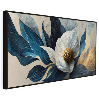 Tableau sur toile de fleurs abstraites effet 3D KWADECO