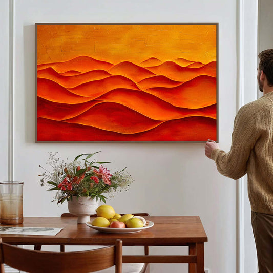 Tableau sur toile de vagues effet 3D KWADECO