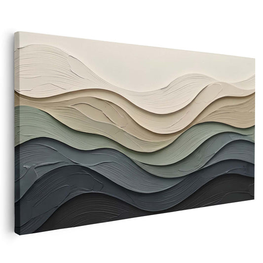 Tableau vague style 3d moderne pour décoration murale élégante