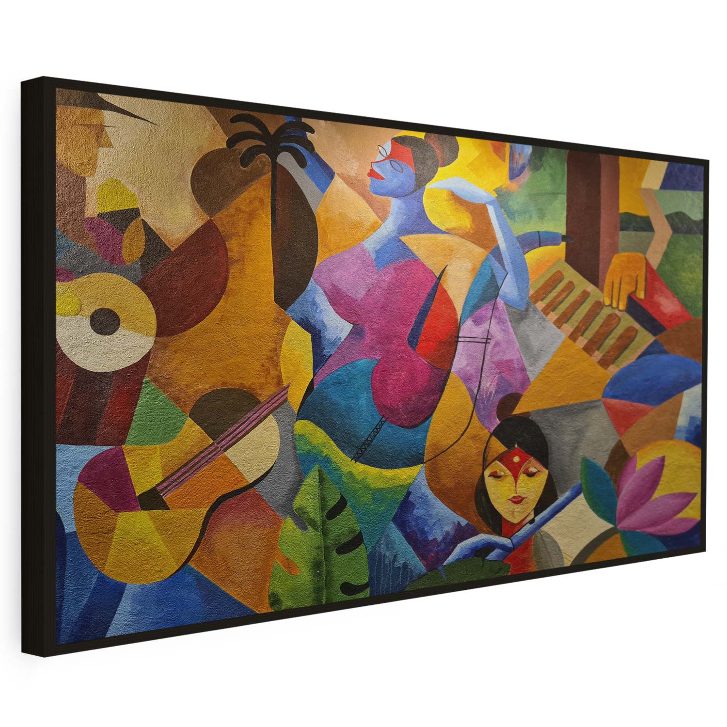 Tableau sur toile moderne des formes colorées KWADECO
