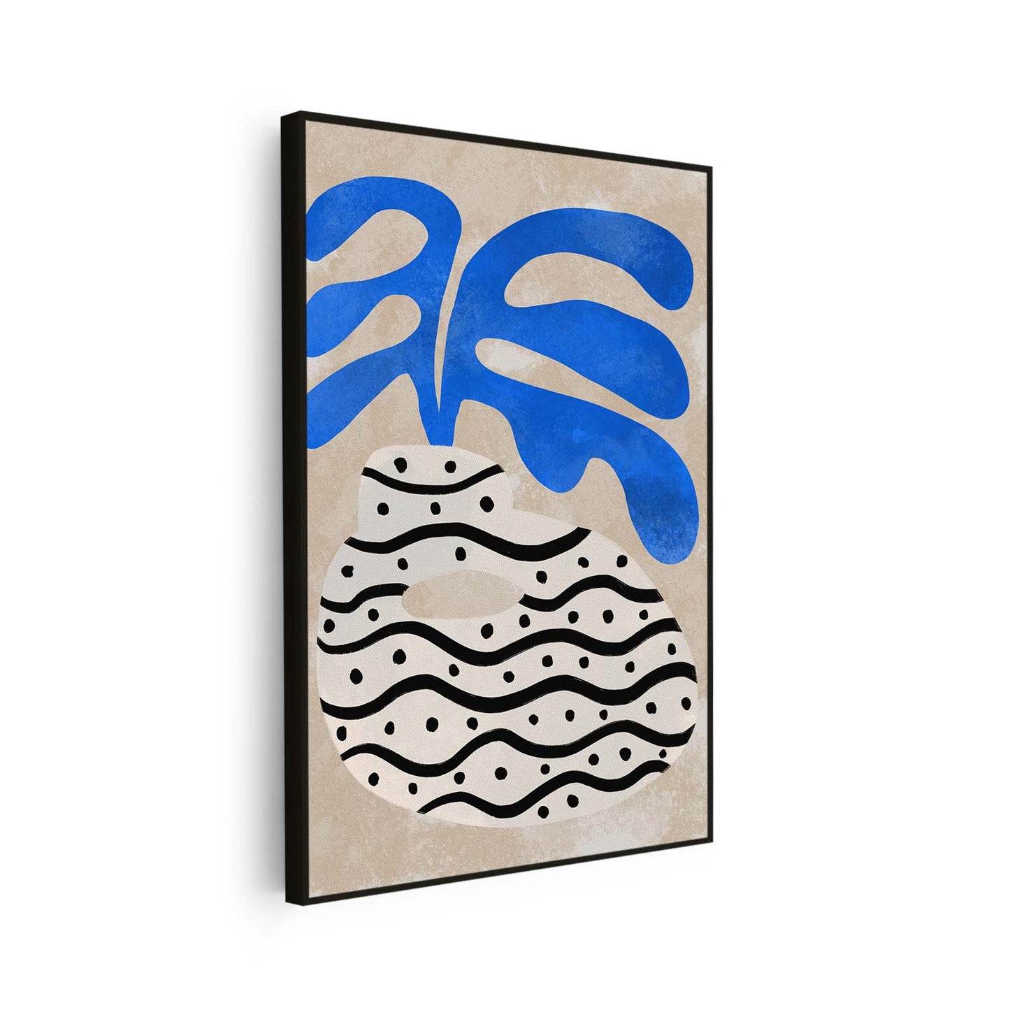 Tableau sur toile vertical bauhaus art KWADECO