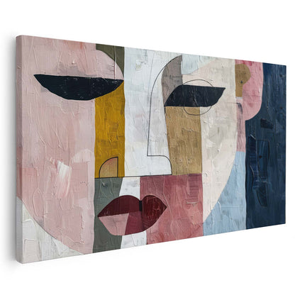 Visage en cubisme moderne dans un style artistique