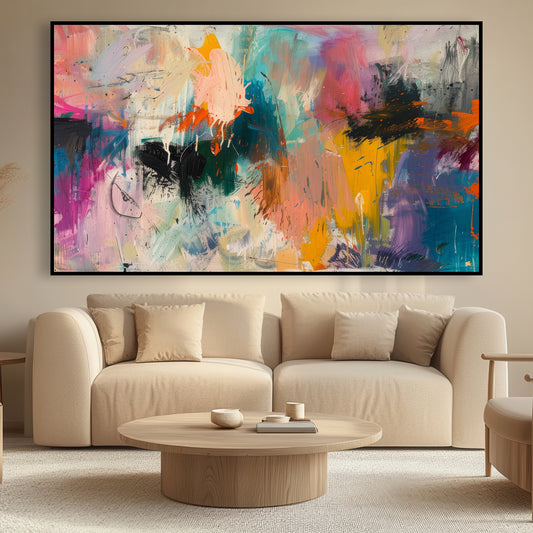 Abstrait coloré splash art moderne