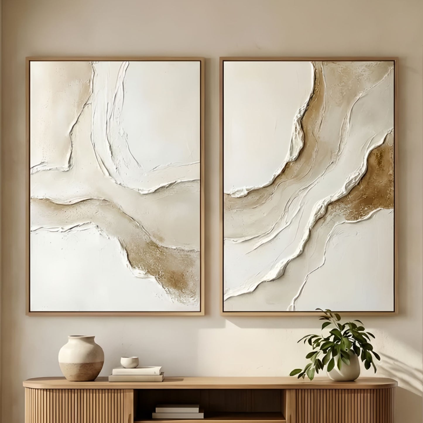 Tableau abstrait 3d blanc style moderne pour décoration murale élégante