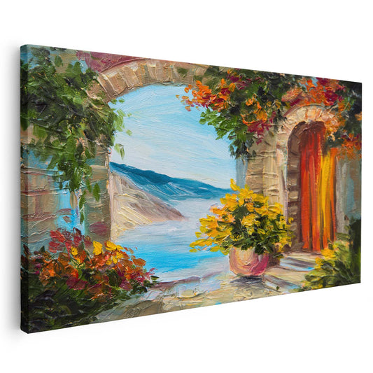 Tableau sur toile en paysage coloré KWADECO