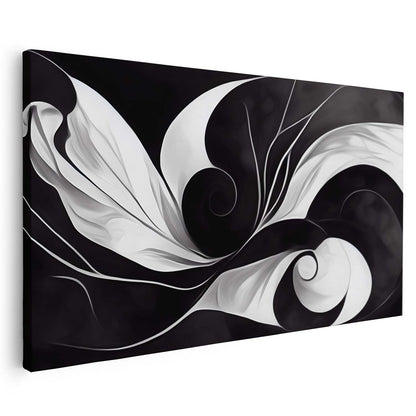 Tableau sur toile en noir et blanc KWADECO