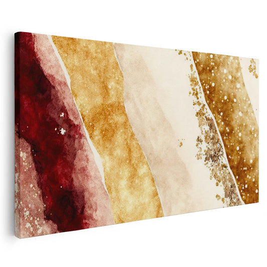 Tableau sur toile de marbre doré KWADECO