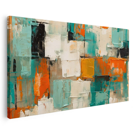Tableau sur toile de formes colorées KWADECO