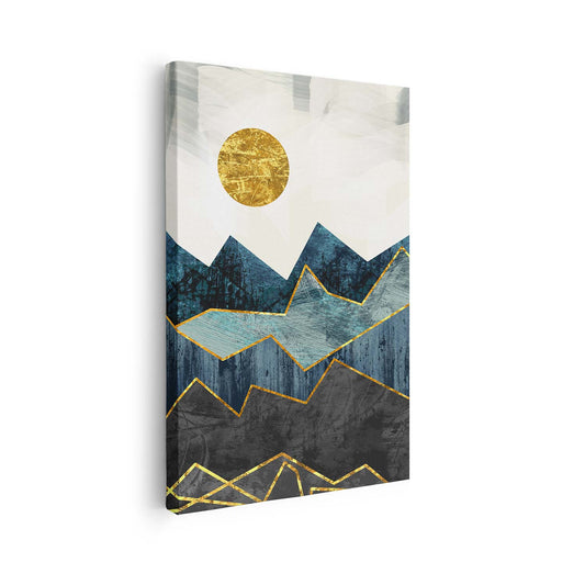Tableau sur toile verticale paysage minimaliste KWADECO