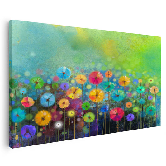 Tableau sur toile de fleurs au printemps KWADECO