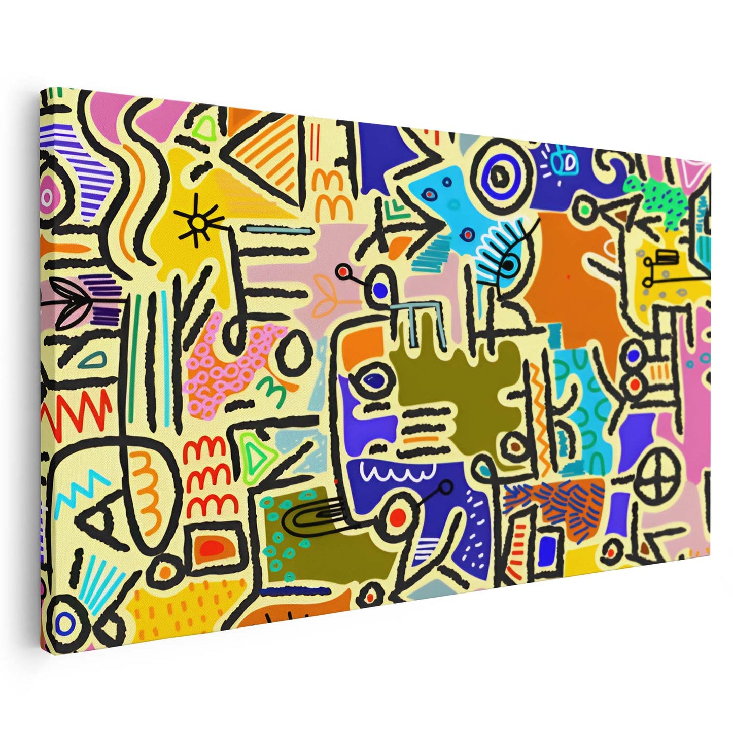 Tableau artistique moderne en ligne épurée KWADECO