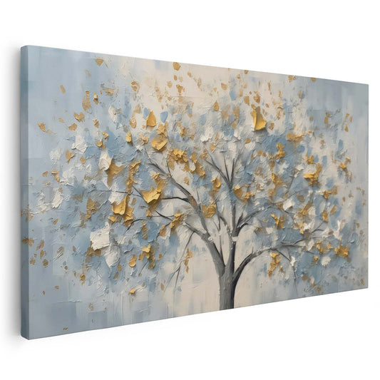 Tableau sur toile d'arbre doré effet 3d KWADECO