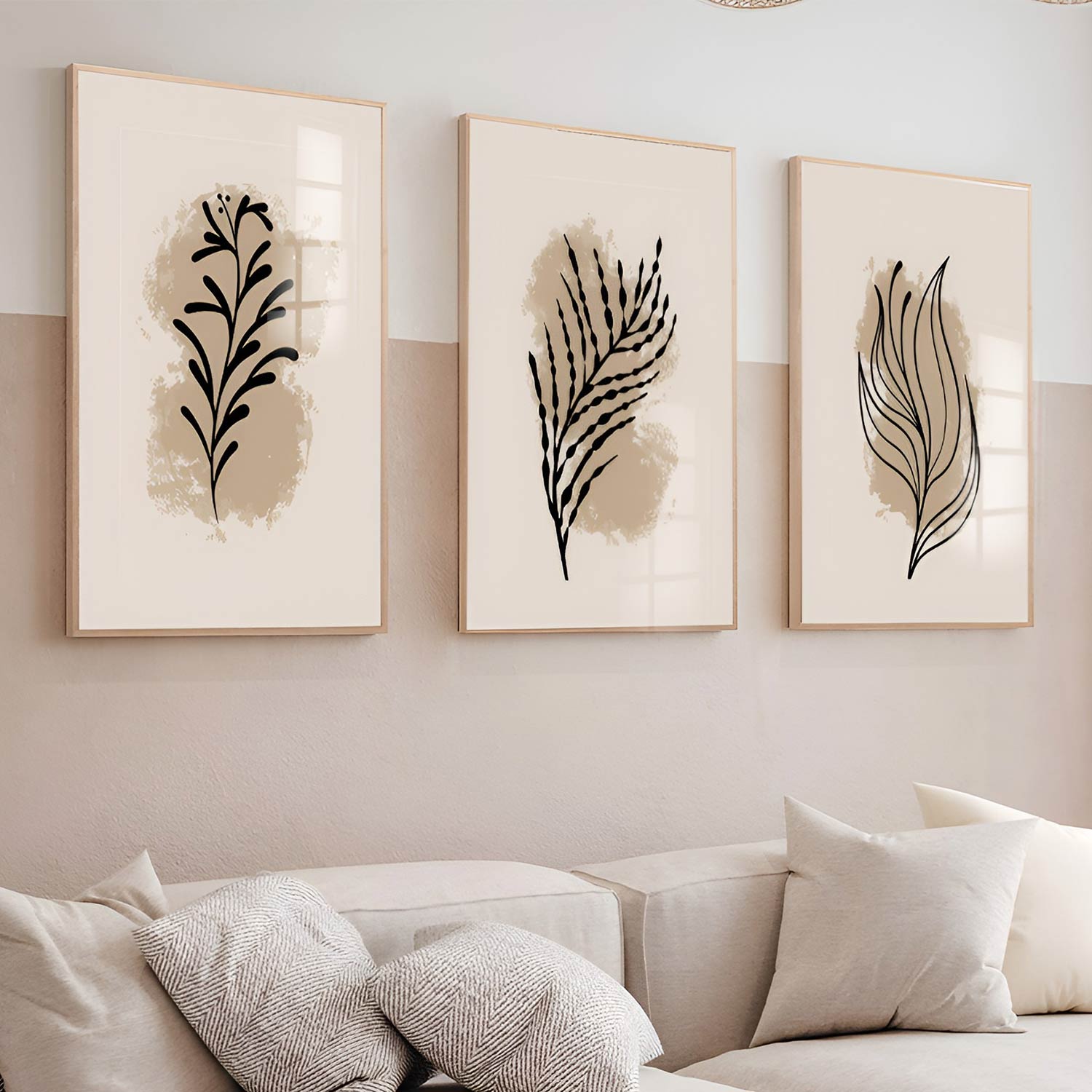 Poster sous verre baho beige KWADECO