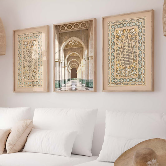Poster sous verre arabesque KWADECO