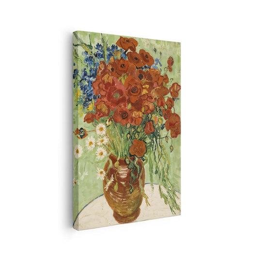 Vase avec marguerites et coquelicots Van Gogh KWADECO