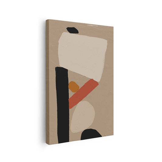 Tableau vertical sur toile avec une illustration moderne KWADECO