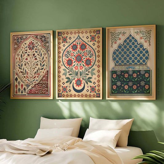 Tableau Art Islamique Texture Moderne aux Détails Élégants